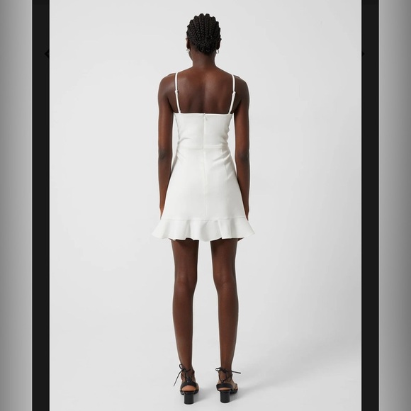 NEW FRENCH CONNECTION- Whisper Frill Hem Dress - Picture 5 of 7